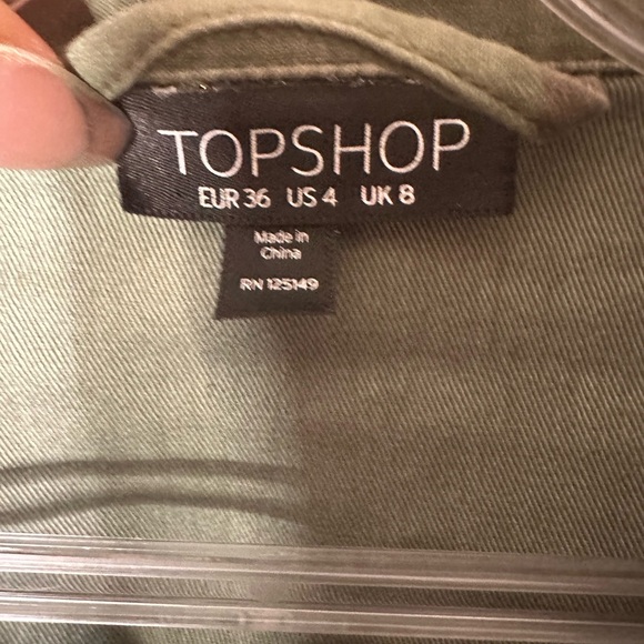 Topshop womens army jacket size 4 - Picture 2 of 5
